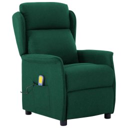 Scaun de masaj Verde închis 93.5 x 67.5 x 101.5 cm tesatura GartenMobel Dekor