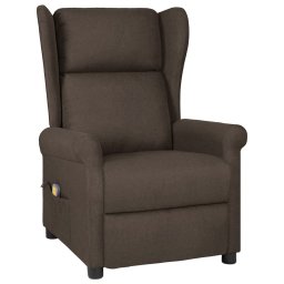 Fotoliu de masaj, maro închis, material textil GartenMobel Dekor