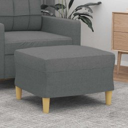 Taburet, gri închis, 60x50x41 cm, material textil GartenMobel Dekor