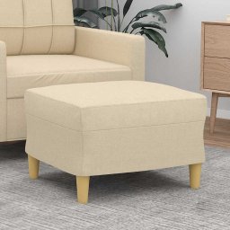 Taburet, crem, 60x50x41 cm, material textil GartenMobel Dekor