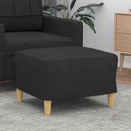 Taburet, negru, 60x50x41 cm, material textil GartenMobel Dekor