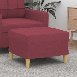 Taburet, rosu vin, 60x50x41 cm, material textil GartenMobel Dekor