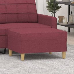 Taburet, rosu vin, 70x55x41 cm, material textil GartenMobel Dekor