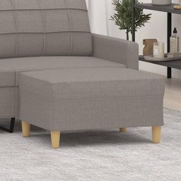 Taburet, gri taupe, 70x55x41 cm, material textil GartenMobel Dekor
