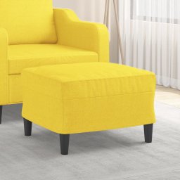 Taburet, galben deschis, 60x50x41 cm, material textil GartenMobel Dekor