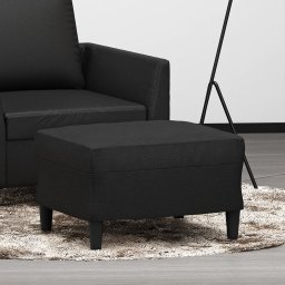 Taburet, negru, 60x50x41 cm, piele ecologica GartenMobel Dekor