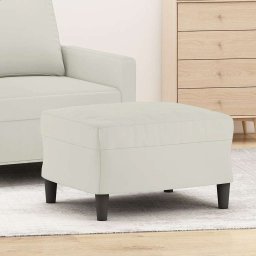 Taburet, crem, 60x50x41 cm, catifea GartenMobel Dekor