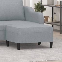 Taburet, gri deschis, 70x55x41 cm, material textil GartenMobel Dekor