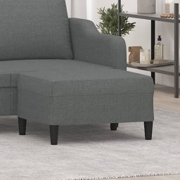 Taburet, gri închis, 70x55x41 cm, material textil GartenMobel Dekor