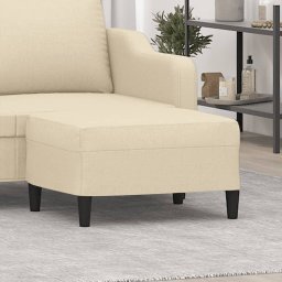 Taburet, crem, 70x55x41 cm, material textil GartenMobel Dekor