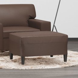 Taburet, maro, 70x55x41 cm, piele ecologica GartenMobel Dekor