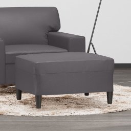Taburet, gri, 70x55x41 cm, piele ecologica GartenMobel Dekor