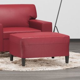 Taburet, rosu vin, 70x55x41 cm, piele ecologica GartenMobel Dekor