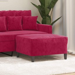 Taburet, rosu vin, 70x55x41 cm, catifea GartenMobel Dekor