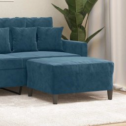 Taburet, albastru, 70x55x41 cm, catifea GartenMobel Dekor