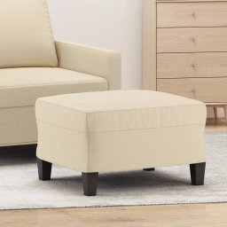 Taburet, crem, 60x50x41 cm, material textil GartenMobel Dekor