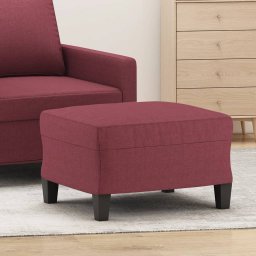 Taburet, rosu vin, 60x50x41 cm, material textil GartenMobel Dekor