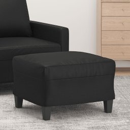 Taburet, negru, 60x50x41 cm, piele ecologica GartenMobel Dekor