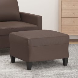 Taburet, maro, 60x50x41 cm, piele ecologica GartenMobel Dekor