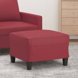 Taburet, rosu vin, 60x50x41 cm, piele ecologica GartenMobel Dekor