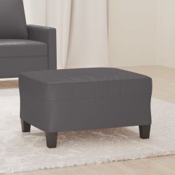 Taburet, gri, 70x55x41 cm, piele ecologica GartenMobel Dekor