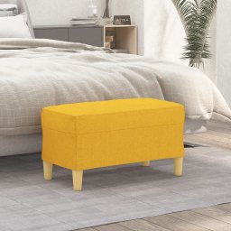 Banca, galben deschis, 70x35x41 cm, textil GartenMobel Dekor