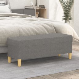 Banca, gri închis, 100x35x41 cm, textil GartenMobel Dekor