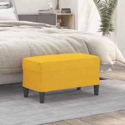 Banca, galben deschis, 70x35x41 cm, textil GartenMobel Dekor