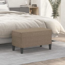 Banca, gri taupe, 70x35x41 cm, textil GartenMobel Dekor