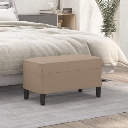 Banca, cappuccino, 70x35x41 cm, piele ecologica GartenMobel Dekor