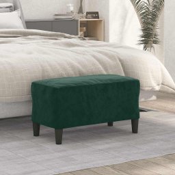 Banca, verde închis, 70x35x41 cm, catifea GartenMobel Dekor