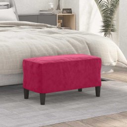 Banca, rosu vin, 70x35x41 cm, catifea GartenMobel Dekor