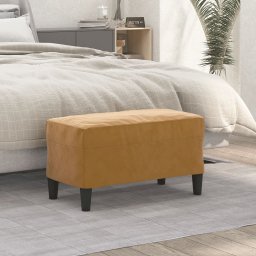 Banca, maro, 70x35x41 cm, catifea GartenMobel Dekor
