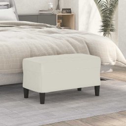 Banca, crem, 70x35x41 cm, catifea GartenMobel Dekor