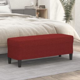 Banca, rosu vin, 100x35x41 cm, textil GartenMobel Dekor