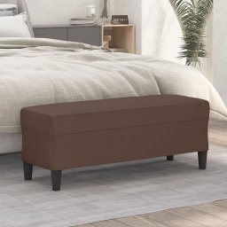 Banca, maro, 100x35x41 cm, piele ecologica GartenMobel Dekor