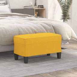 Banca, galben deschis, 70x35x41 cm, textil GartenMobel Dekor