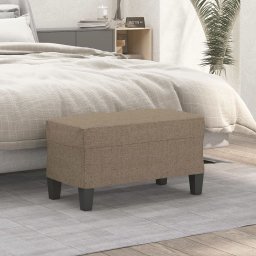 Banca, gri taupe, 70x35x41 cm, textil GartenMobel Dekor