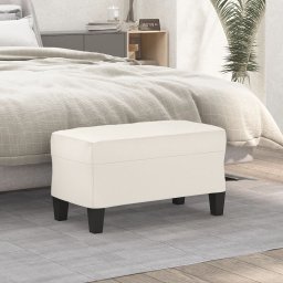 Banca, crem, 70x35x41 cm, piele ecologica GartenMobel Dekor