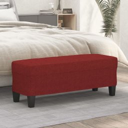 Banca, rosu vin, 100x35x41 cm, textil GartenMobel Dekor