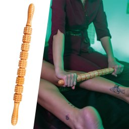 Rola de masaj pentru maderoterapie inSPORTline Marlee 700 din lemn