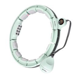 Cerc Hula Hoop magnetic cu greutate si contor HMS HHM13, verde