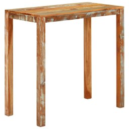 Masa de bar, 112x55x108 cm, lemn masiv reciclat GartenMobel Dekor