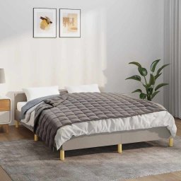 Patura cu greutati, gri, 138x200 cm, 6 kg, material textil GartenMobel Dekor