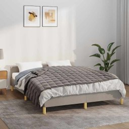 Patura cu greutati, gri, 150x200 cm, 11 kg, material textil GartenMobel Dekor