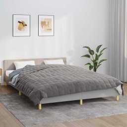 Patura cu greutati, gri, 200x200 cm, 13 kg, material textil GartenMobel Dekor