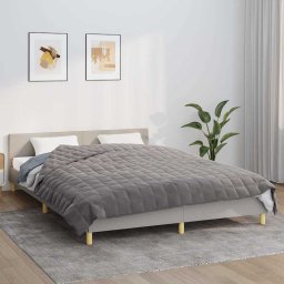 Patura cu greutati, gri, 200x235 cm, 15 kg, material textil GartenMobel Dekor