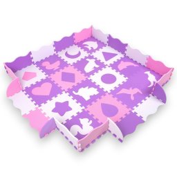 Covoras puzzle din spuma cu tarc inSPORTline Burgino, 36 piese