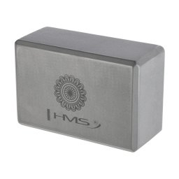 Caramida pentru yoga HMS KJ02 gri din spuma EVA, usoara si antiderapanta