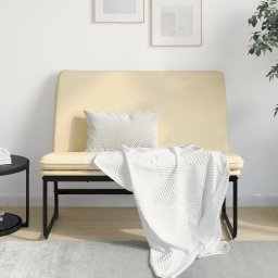 Banca, crem, 100x75x76 cm, material textil GartenMobel Dekor